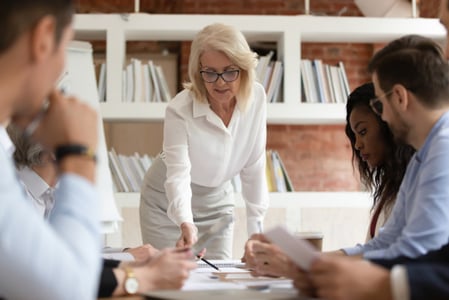 executives discussing business continuity plan