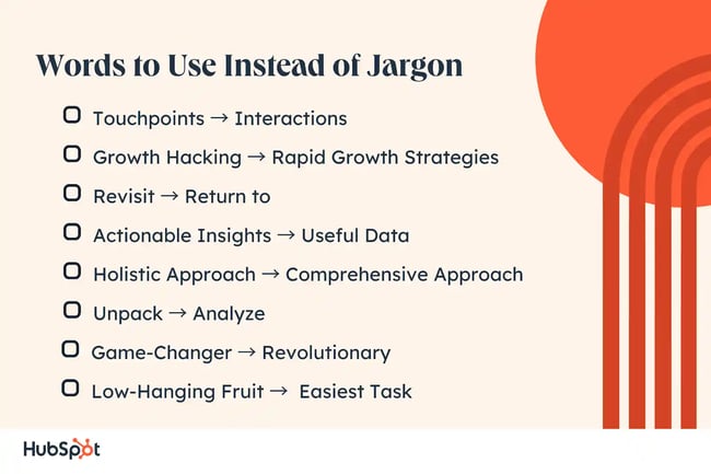 words to use instead of jargons