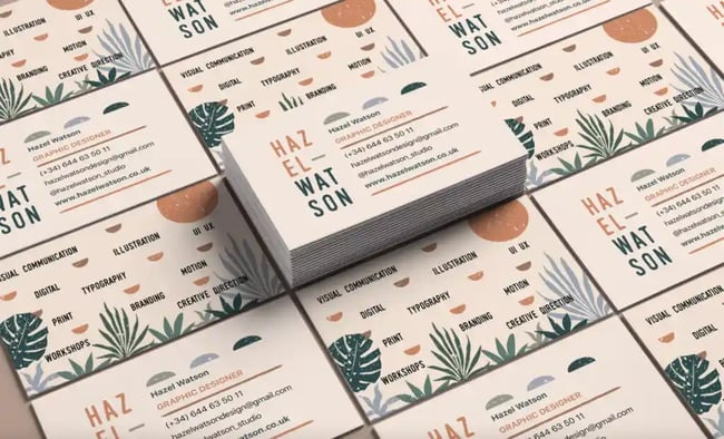 business card attention to detail