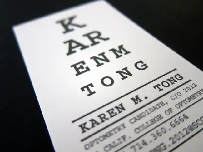 business card ideas - this or that