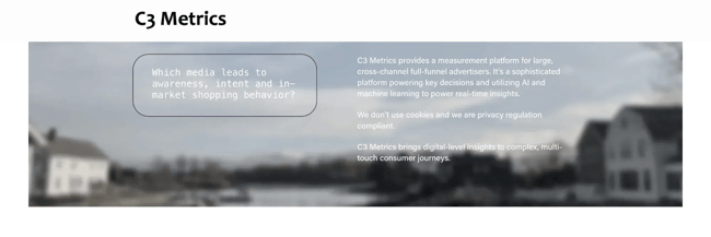 c3 metrics marketing attribution software