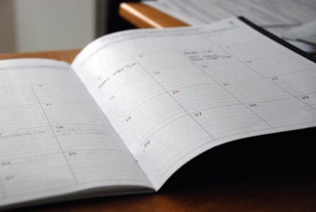 calendrier d'un SDR