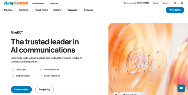 call recording software for small business, RingCentral