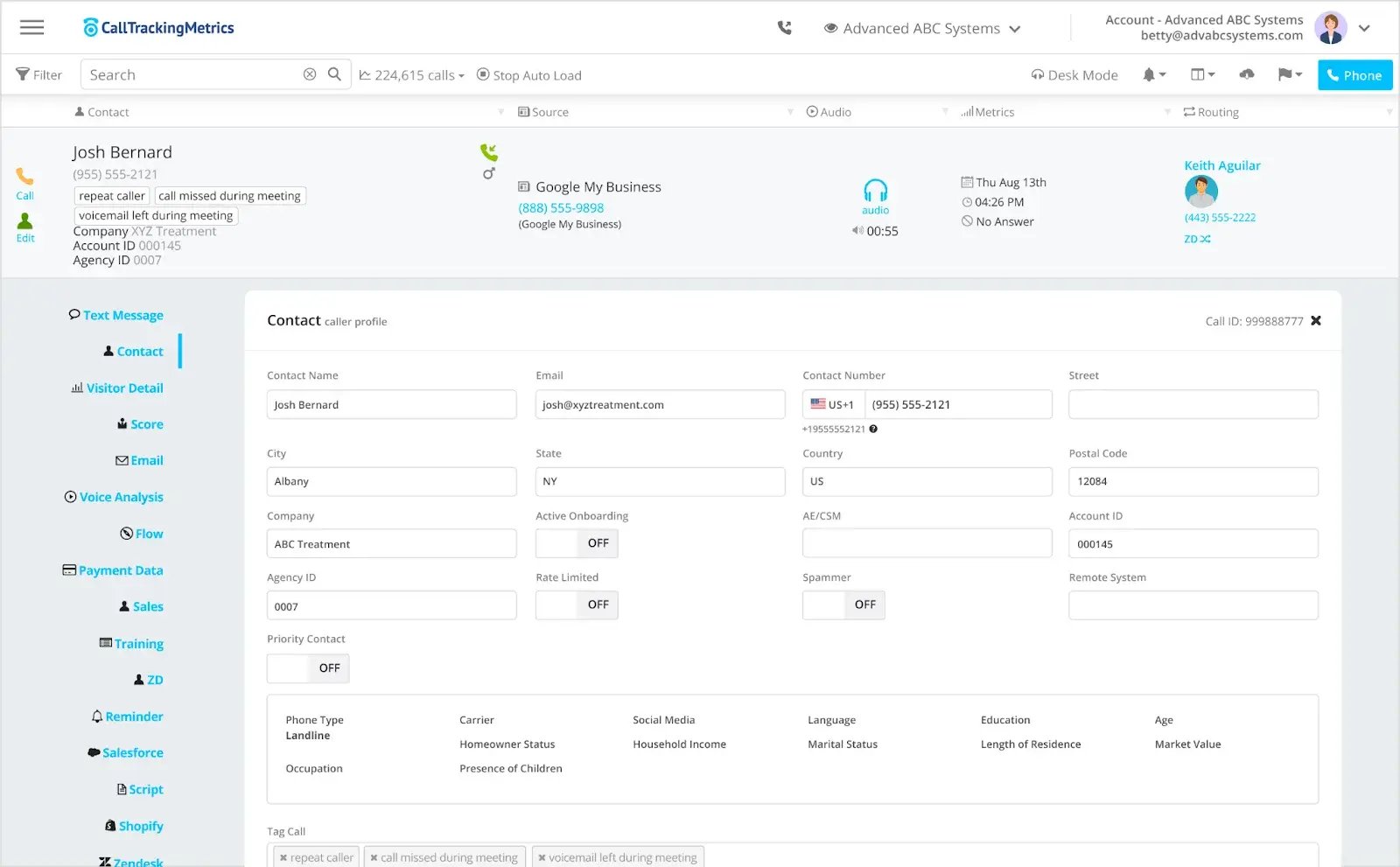 call tracking metrics