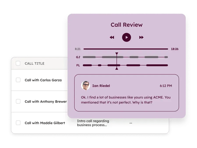 call transcription and summarization using hubspot��s call tracking software