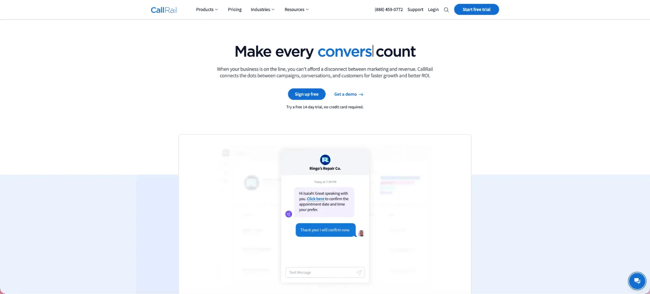 callrail lead source tracking software