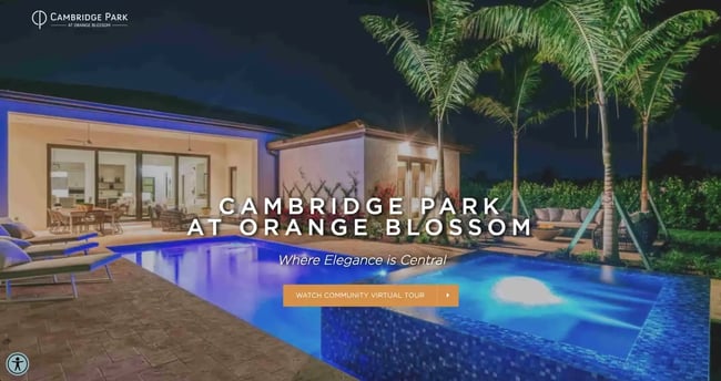 Cambridge park at Orange Blossom