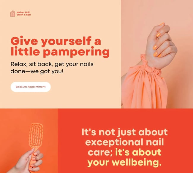 canvas energetic beauty website template