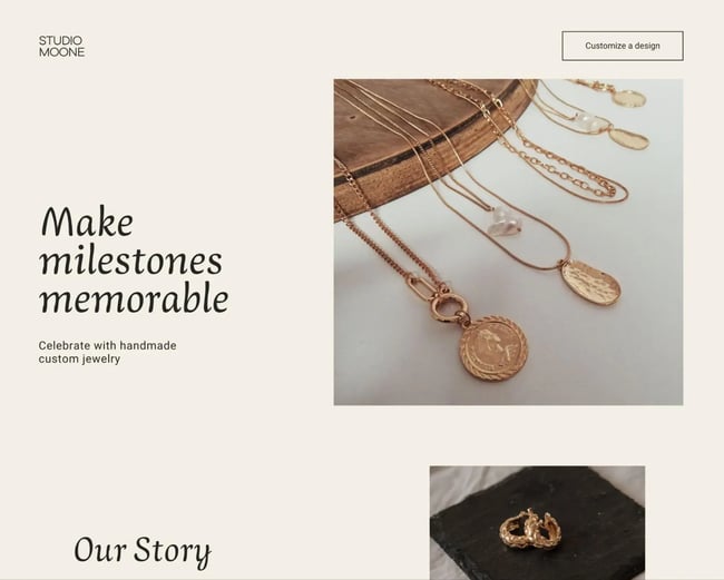 canvas simple e-commerce website template