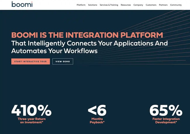 CDP vs MDM, Boomi is a low-code, cloud native MDM platform.