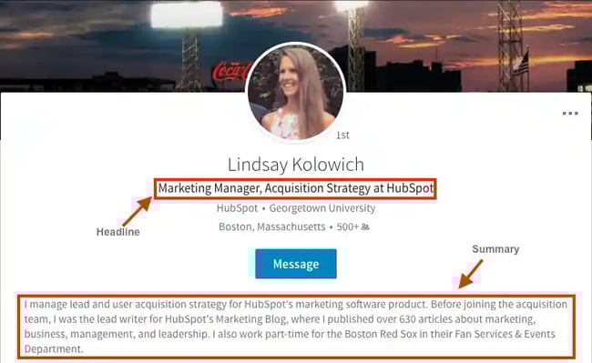 character count,  linkedin bio