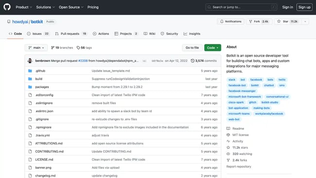 chatbot tools, github