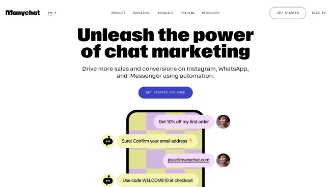 chatbot tools, manychat