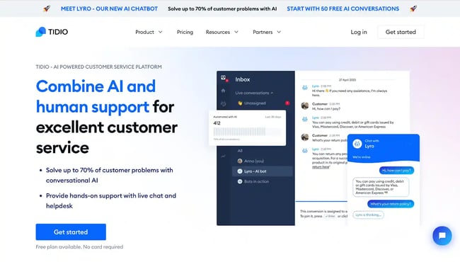 chatbot tools, tidio