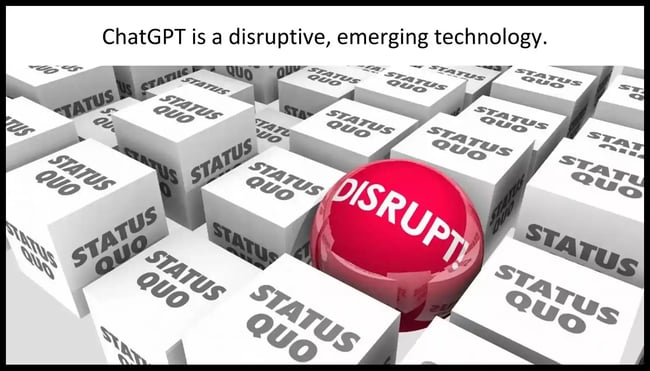 chatgpt is disruptive, emerging technology