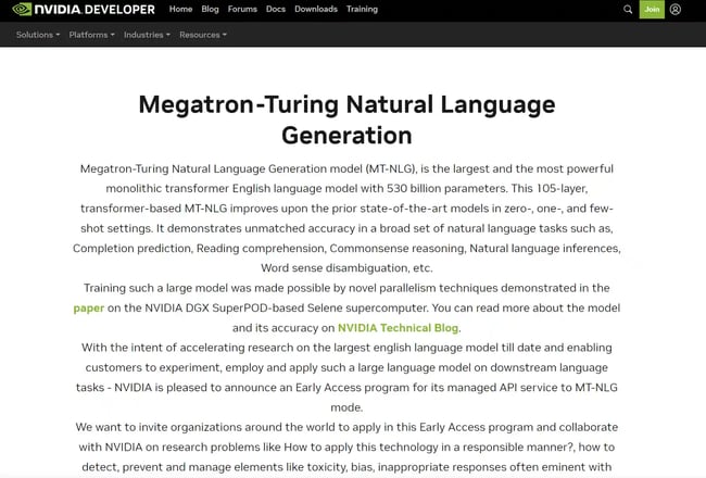 Megatron-Turing Natural Language Generation