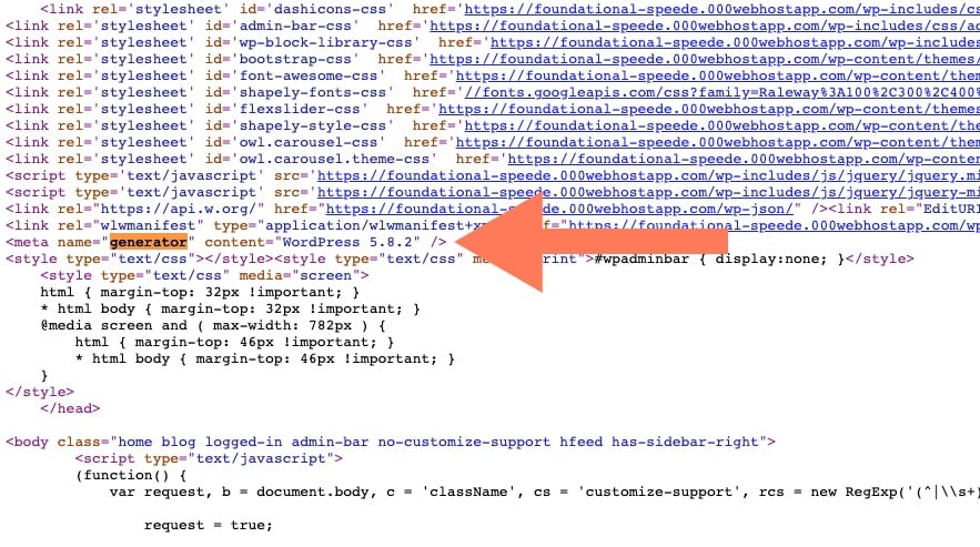 Version Number Website Example How to Check Your WordPress Version