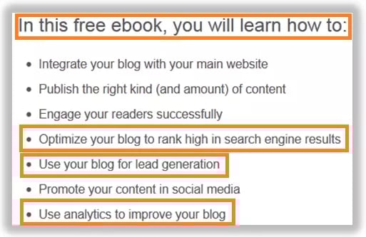 value building landing page copy