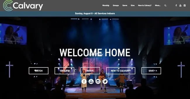 church websites: Calvary