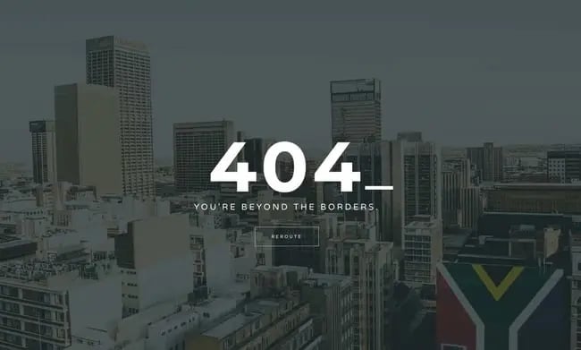 404 error page examples: Duma Collective