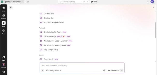 Clickup ai assistant, clickup chatbot