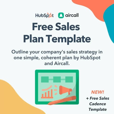 HubSpot's free sales plan template