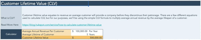 clv calculator for saas metrics