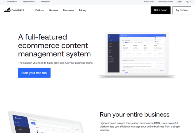 cms e-commerce bigcommerce