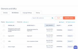Language toggle on HubSpot homepage