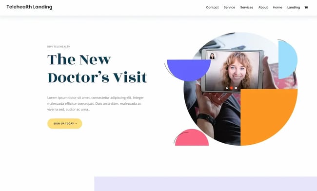 Colorful WordPress themes: Divi