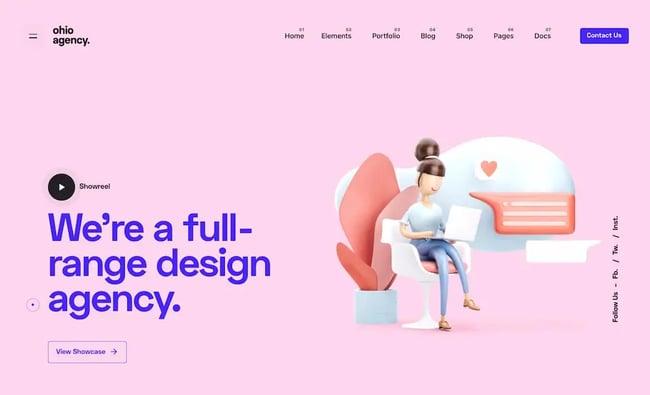 Colorful WordPress themes: Ohio