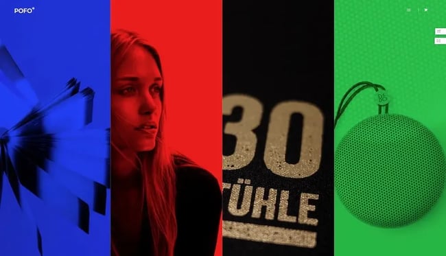 Colorful WordPress themes: Pofo