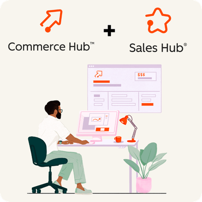 HubSpot Commerce Hub plus Sales Hub