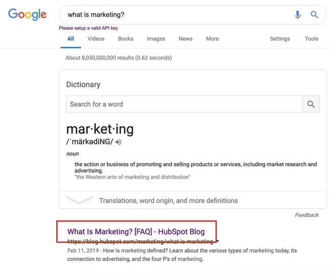 website title tag