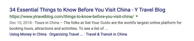 example title tag