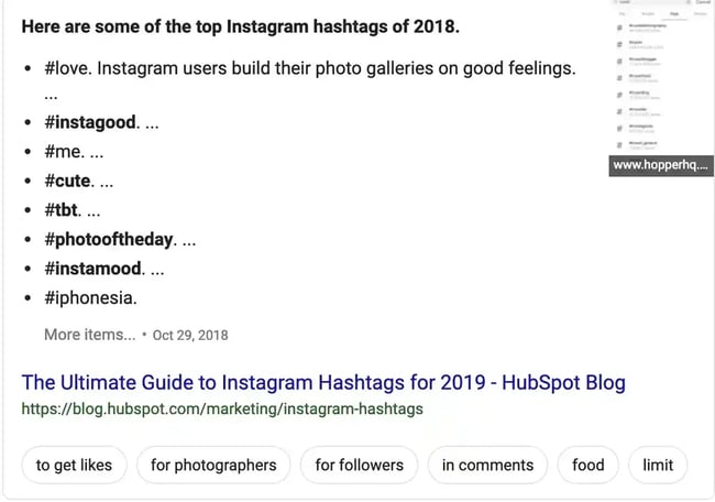 Instagram hashtags HubSpot Blog