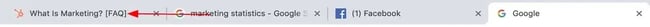 Page title to find correct tab