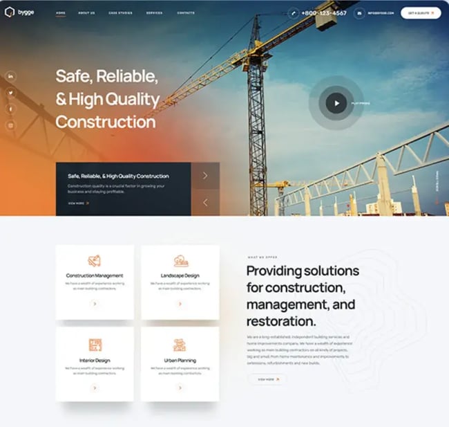 construction theme bygge
