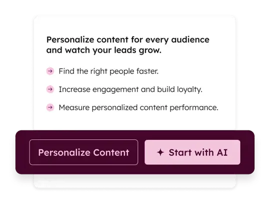 content personalization with ai inside hubspots marketing hub