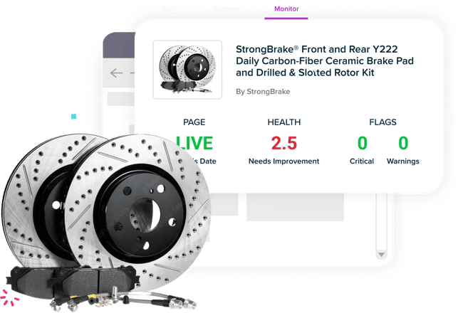 content status is an audit tool for ecommerces only, showing sku-related insights