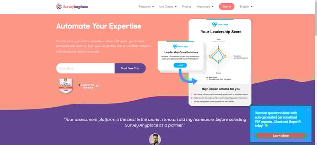 Best Interactive Content Tools: Survey Anyplace
