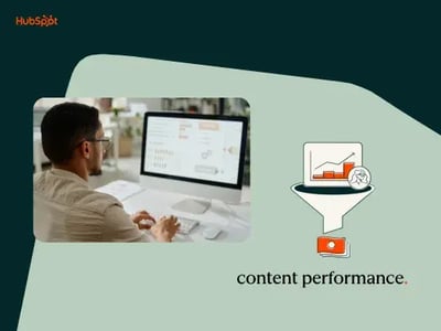 Man checking content performance on his computer