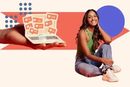 influencer works on content seeding for a brand