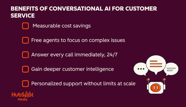 benefits of conversational AI for customer service