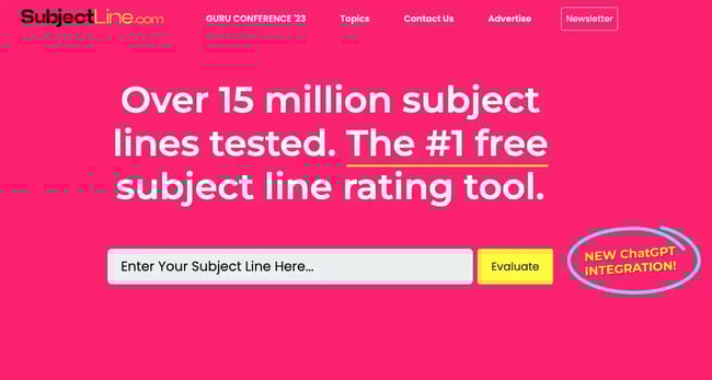 Conversion Rate Tools - SubjectLine.com