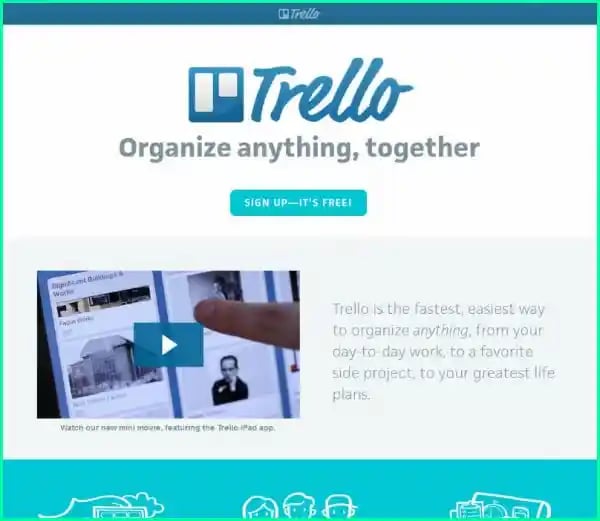 Trello product screenshots