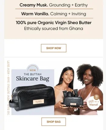 Product Launch Email Examples: Buttah Continued