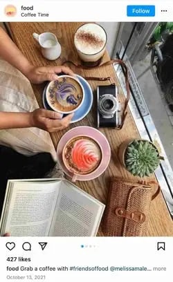 example of how to use location tags on instagram