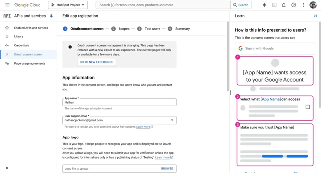 creating a website with membership and user login; setting up oauth 2.0 credentials and integrating oauth with the website