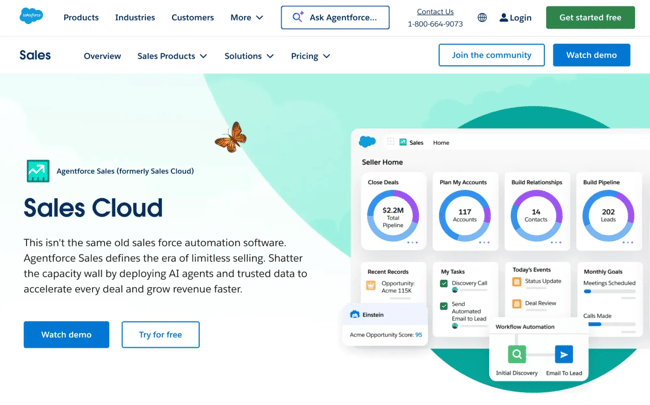 crm for saas, salesforce
